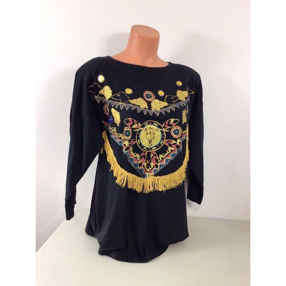 Sweet Blondie Vintage Western Top Womens Small - Picture 2 of 7